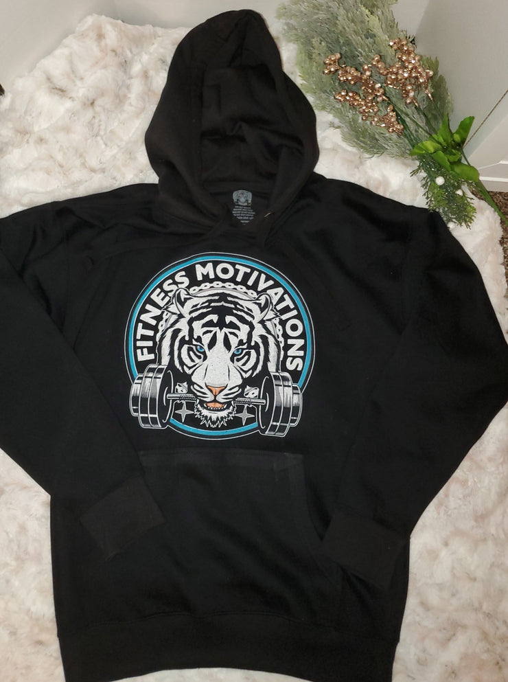 Fitness Motivational Tiger Hoodie-Fitnessmotivations