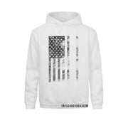 American Flag Billiard Stick Fitted Long Sleeve Hoodie - Fitnessmotivations