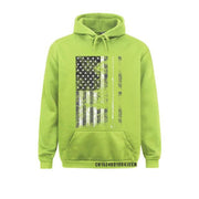 American Flag Billiard Stick Fitted Long Sleeve Hoodie - Fitnessmotivations