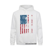 American Flag Billiard Stick Oversized Hoodie - Fitnessmotivations