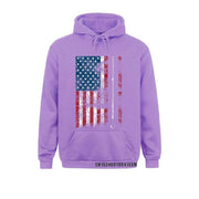 American Flag Billiard Stick Oversized Hoodie - Fitnessmotivations