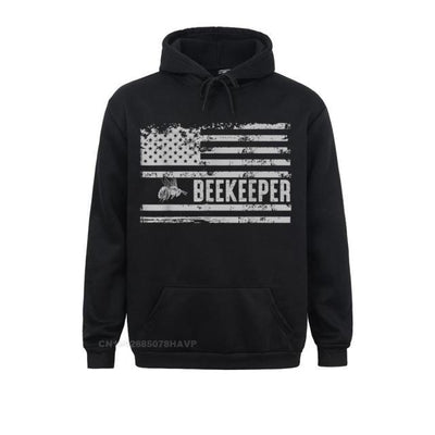 American USA Flag Men Black Hoodie - Fitnessmotivations