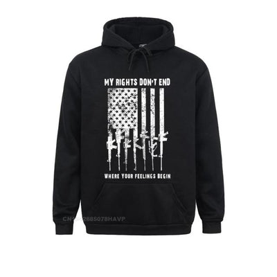 American USA Flag Men Black Hoodie - Fitnessmotivations