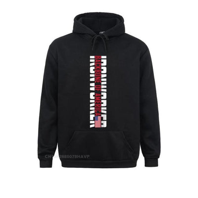 American USA Flag Men Black Hoodie - Fitnessmotivations