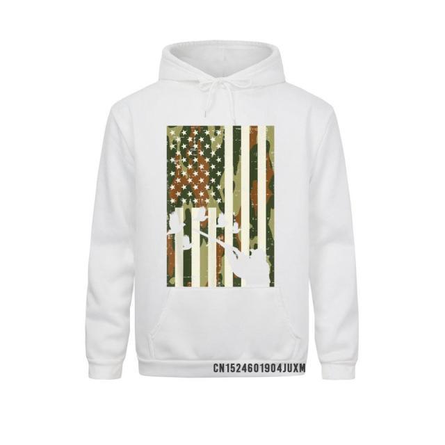 Camo US Flag Patriotic Unique Hoodie - Fitnessmotivations