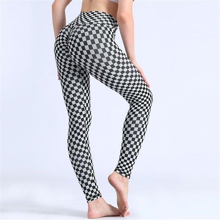 Checkers tummy control Leggings - Fitnessmotivations