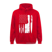 Chef Knife US Flag Hoodie - Fitnessmotivations