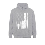 Chef Knife US Flag Hoodie - Fitnessmotivations