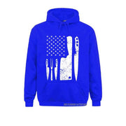 Chef Knife US Flag Hoodie - Fitnessmotivations