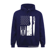 Chef Knife US Flag Hoodie - Fitnessmotivations