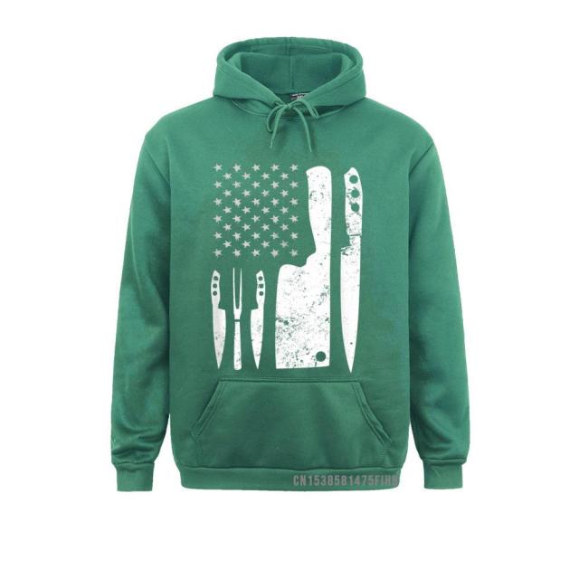 Chef Knife US Flag Hoodie - Fitnessmotivations