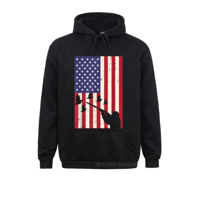 Design Flag Quail Pheasant Huntin Vintage Hoodie - Fitnessmotivations