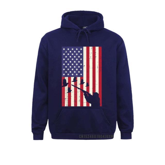 Design Flag Quail Pheasant Huntin Vintage Hoodie - Fitnessmotivations