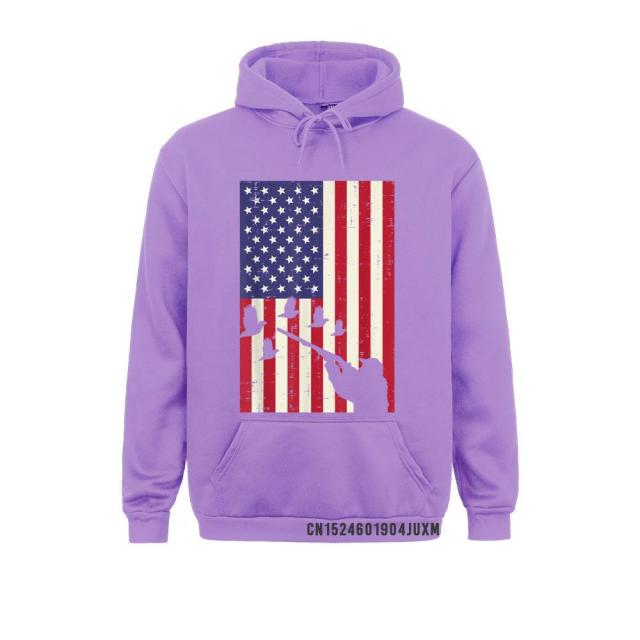Design Flag Quail Pheasant Huntin Vintage Hoodie - Fitnessmotivations
