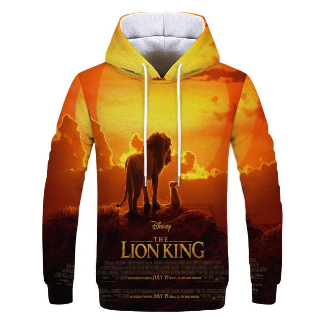 Lion 3D Printed Fashion Mens Hoodie - Fitnessmotivations