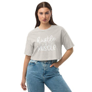 Loose drop shoulder crop top-Fitnessmotivations