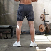 Men 2 in 1 Sports Jogging Fitness Shorts Training Quick Dry Men's Gym Shorts - Fitnessmotivations