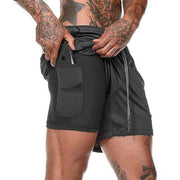 Men's 2 in 1 Gym Running Shorts with pocket - Fitnessmotivations