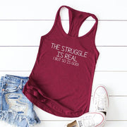 The Struggle Is Real But So Is God Tank Top-Fitnessmotivations