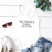 The Struggle Is Real But So Is God Tank Top-Fitnessmotivations