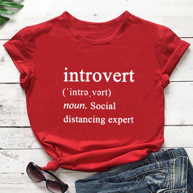 Introvert Social Distancing Expert Definition T-Shirt-Fitnessmotivations