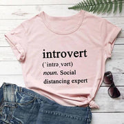 Introvert Social Distancing Expert Definition T-Shirt-Fitnessmotivations