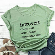 Introvert Social Distancing Expert Definition T-Shirt-Fitnessmotivations