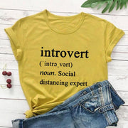 Introvert Social Distancing Expert Definition T-Shirt-Fitnessmotivations