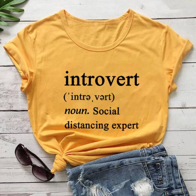 Introvert Social Distancing Expert Definition T-Shirt-Fitnessmotivations