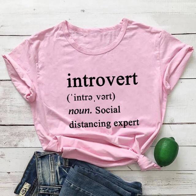 Introvert Social Distancing Expert Definition T-Shirt-Fitnessmotivations