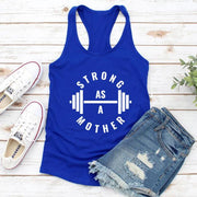 Strong As A Mom Tank Top-Fitnessmotivations