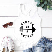 Strong As A Mom Tank Top-Fitnessmotivations