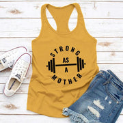 Strong As A Mom Tank Top-Fitnessmotivations