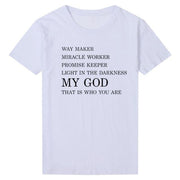 Way Maker Miracle Worker Tee-Fitnessmotivations