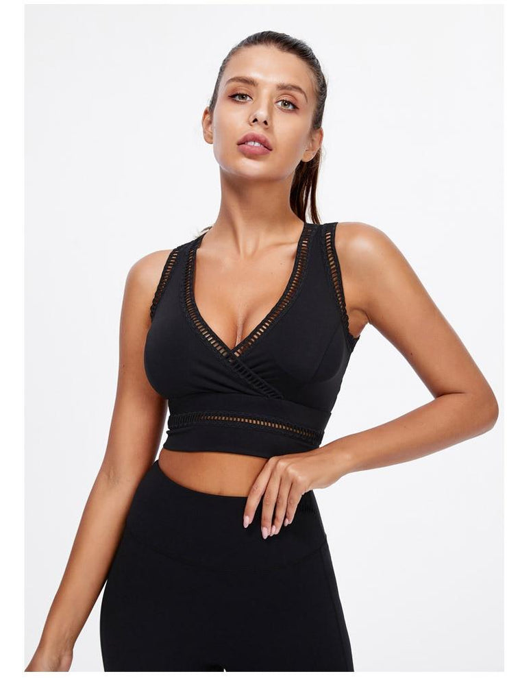 Pure White Sports Bra Woman Lace 2021 Push Up Sexy Women&