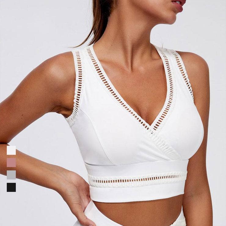 Pure White Sports Bra Woman Lace 2021 Push Up Sexy Women&