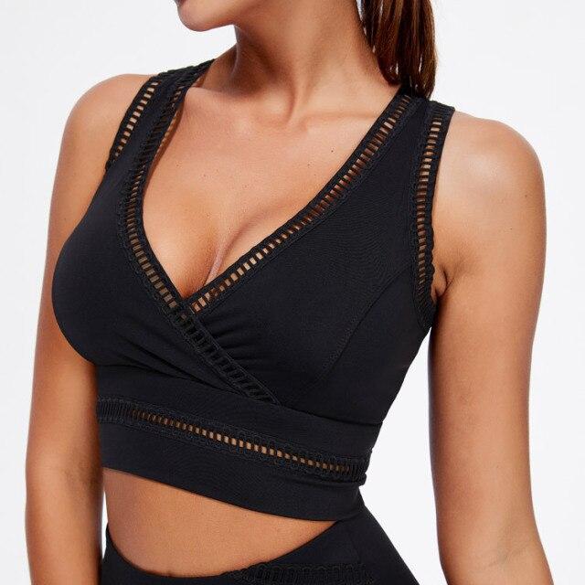 Pure White Sports Bra Woman Lace 2021 Push Up Sexy Women&