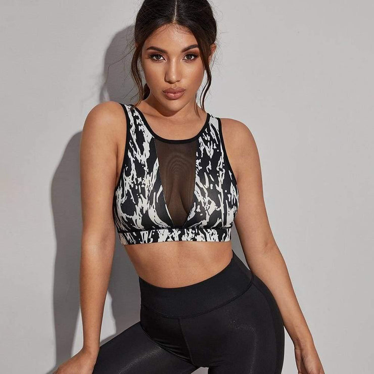 Sports Bras for Women, Medium Support Yoga Gym Activewear Bras with Pocket - Fitnessmotivations sport bra