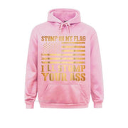 Stomp My Flag I'll Stomp Your Ass Patriotic Hoodie - Fitnessmotivations