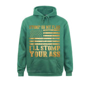 Stomp My Flag I'll Stomp Your Ass Patriotic Hoodie - Fitnessmotivations