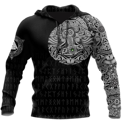 Street Warrior Wolf Tattoo Fashion Oversized Hoodie - Fitnessmotivations
