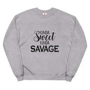 Sweet and Savage fleece sweatshirt-Fitnessmotivations
