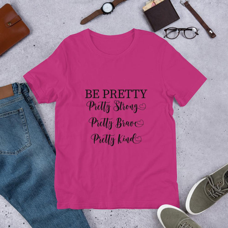 Be Pretty Short-Sleeve T-Shirt-Fitnessmotivations