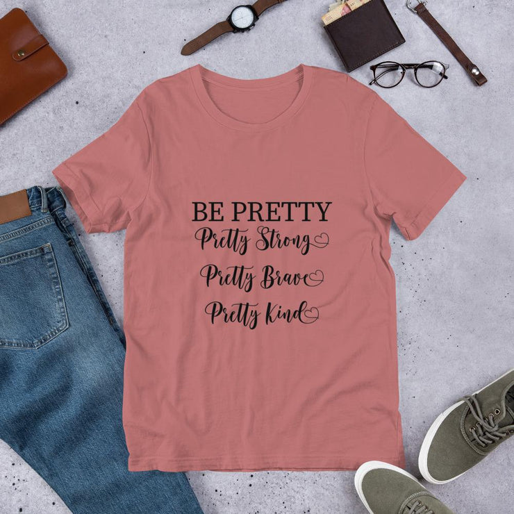 Be Pretty Short-Sleeve T-Shirt-Fitnessmotivations