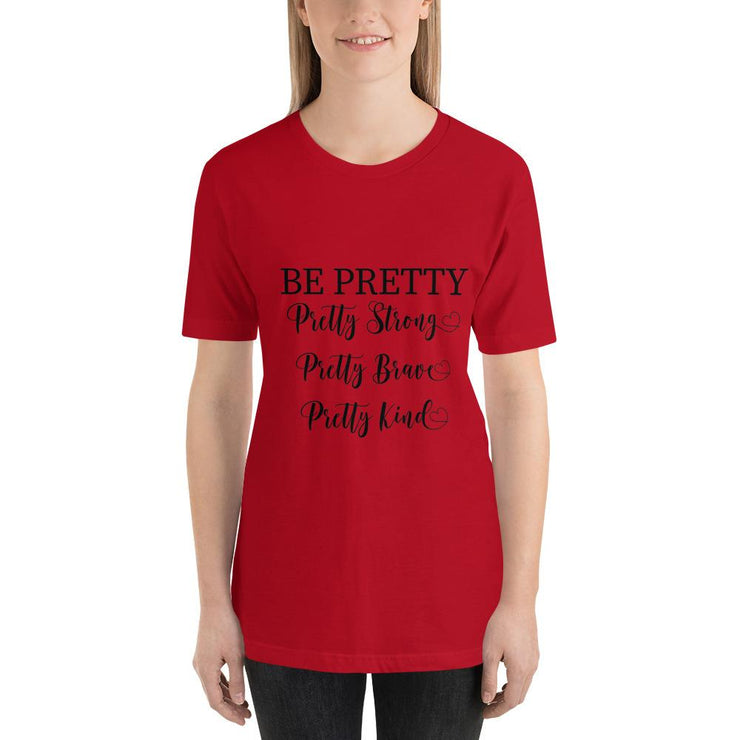 Be Pretty Short-Sleeve T-Shirt-Fitnessmotivations