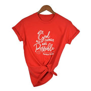 With God All Things Are Possible Shirt - Fitnessmotivations