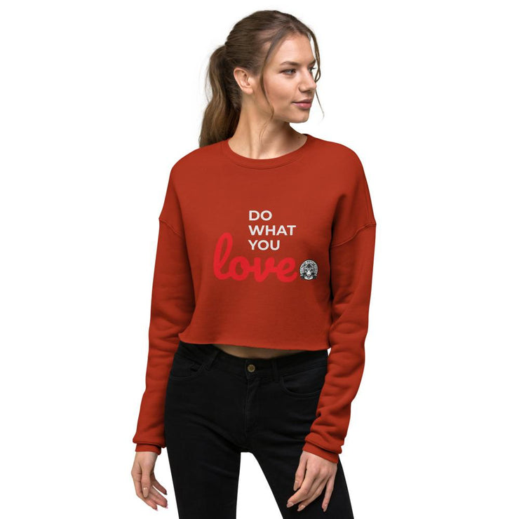 Do what you Love - Crop Sweatshirt-Fitnessmotivations