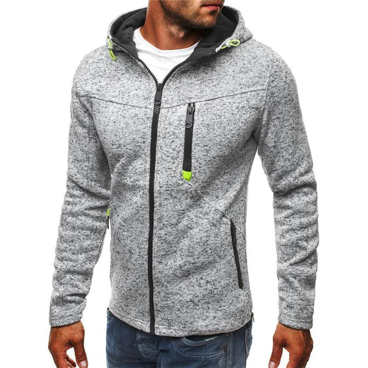 Zipper Solid Color Hoodie - Fitnessmotivations