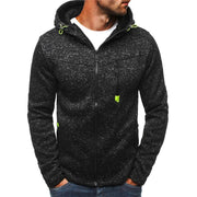 Zipper Solid Color Hoodie - Fitnessmotivations